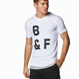 Tシャツ ビッグロゴ ホワイト Body Fit