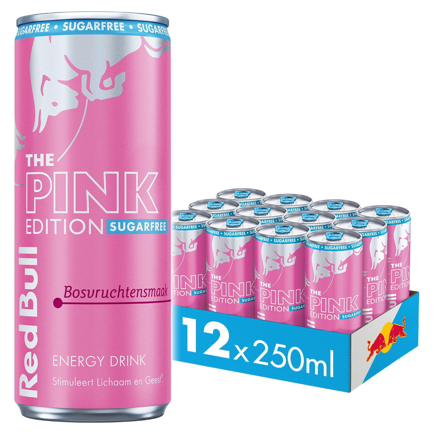 Red Bull Sugar Free Energy Drink - Pink edition Creatine & Prestatie