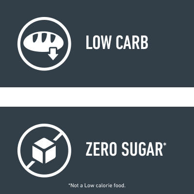 Low carb and zero sugar