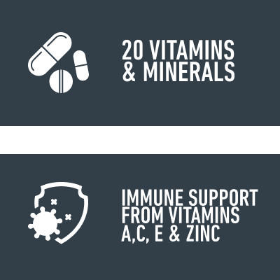 20 vitamins and minerals