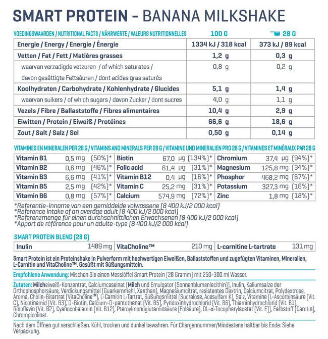 Smart Protein Nutritional Information 1