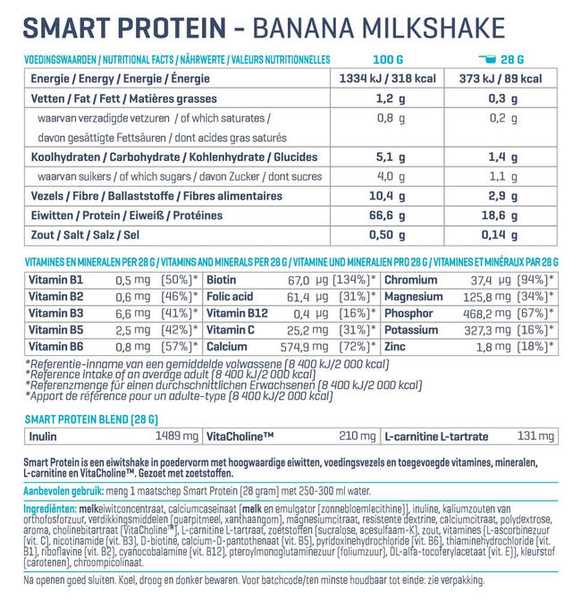 Smart Protein Nutritional Information 1