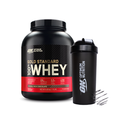 Whey Gold Standard 2.27kg + On Shaker Plus Optimum Nutrition