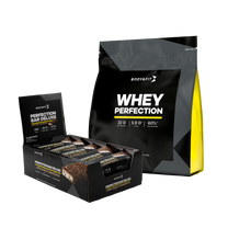 Pack promo Whey Perfection (2.27kg) & Perfection Bar Deluxe (box) Protéines