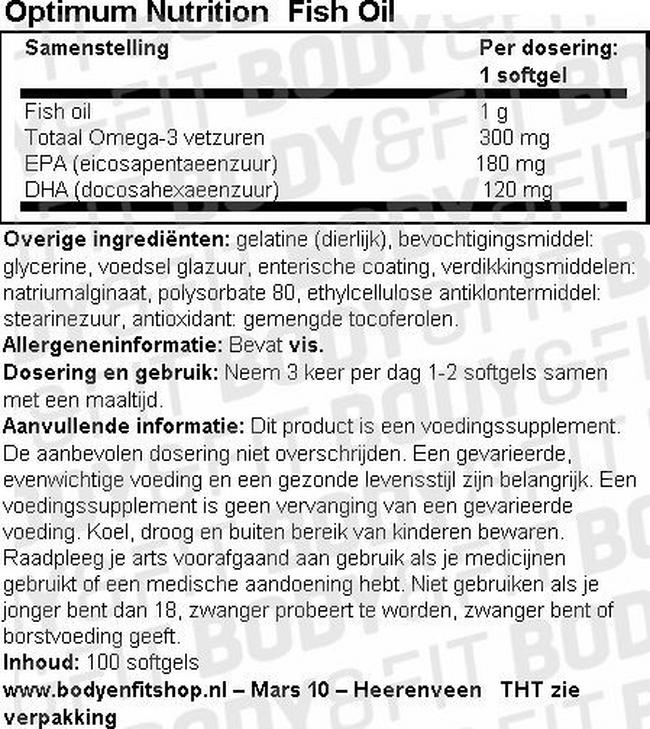 Visolie Nutritional Information 1