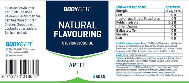 Aromi Naturali Nutritional Information 1