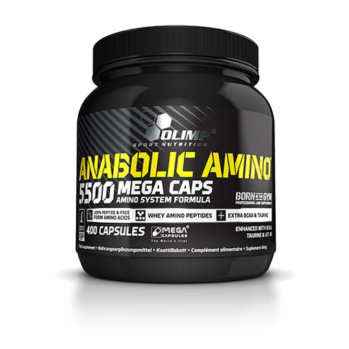 Gélules d’acides aminés Anabolic Amino 5500 Mega Caps Nutrition sportive