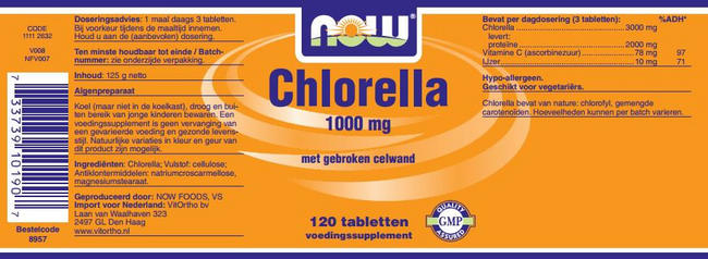 Chlorella Nutritional Information 1