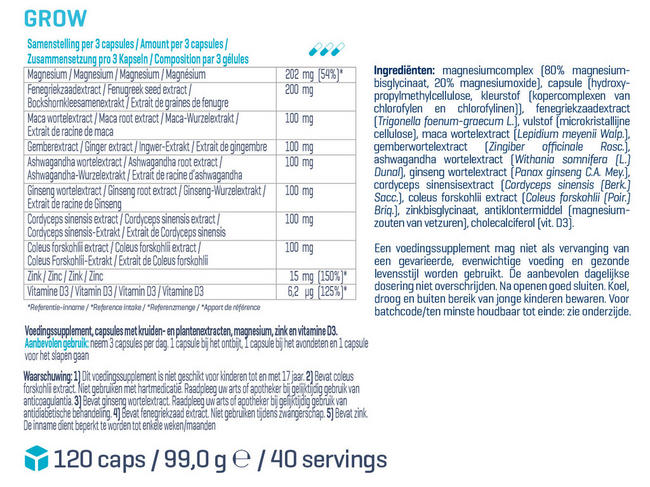 Grow! Nutritional Information 1