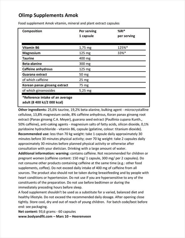 Amok Nutritional Information 1