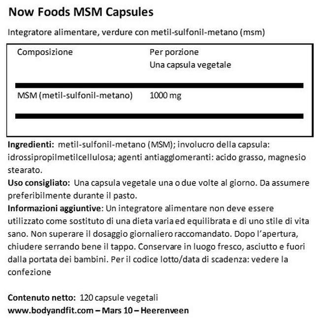 Clorella Absolute Bio 500 mg Nutritional Information 1