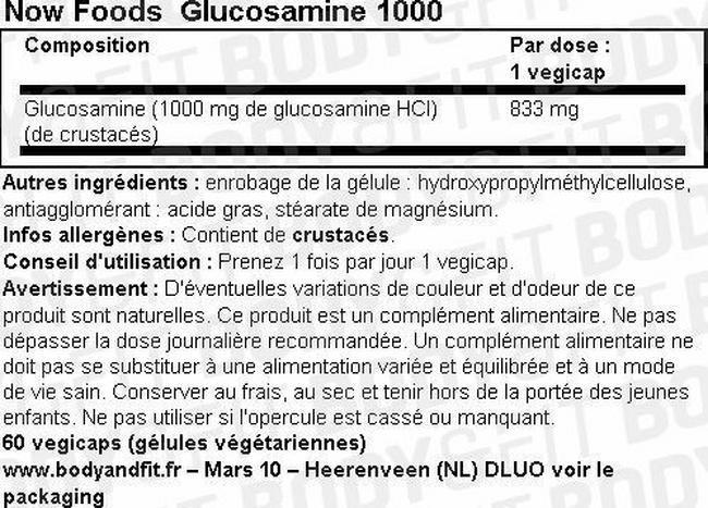 Glucosamine Nutritional Information 1