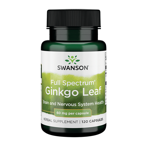 Full Spectrum Ginkgo Leaf 60mg Vitamines et compléments