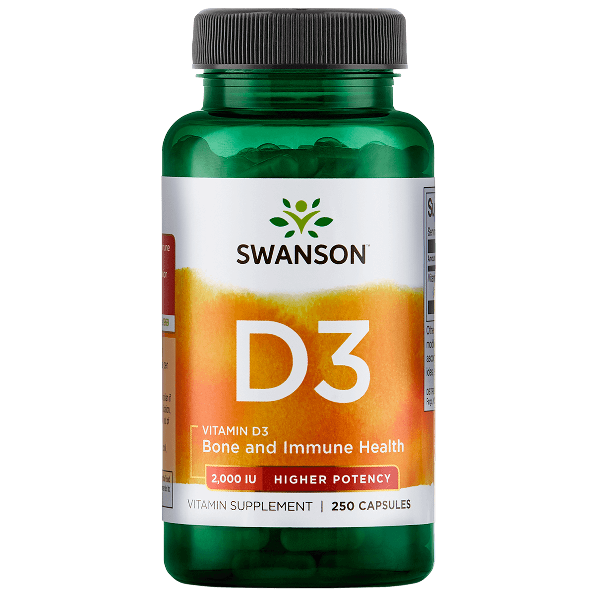 High Potency Vitamine D-3 2000IU Vitamines en supplementen