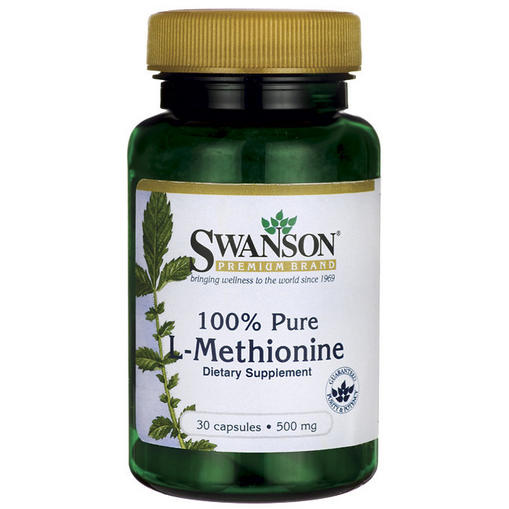 100% Pure L-Methionine 500mg Vitamins & Supplements 
