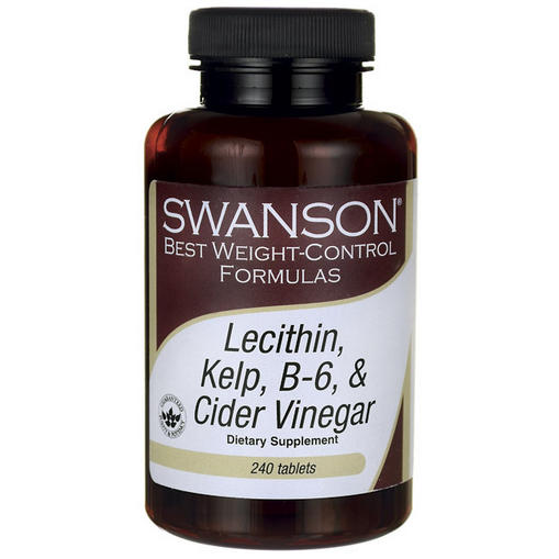Complément minceur lécithine, varech, vitamine B6 et vinaigre Diet Lecithin, Kelp, B-6 & Vinegar Perte de poids