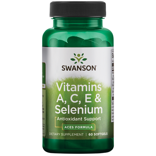 Ultra Vitamins A, C, E & Selenium de Swanson - 60 capsules molles Vitamines et compléments