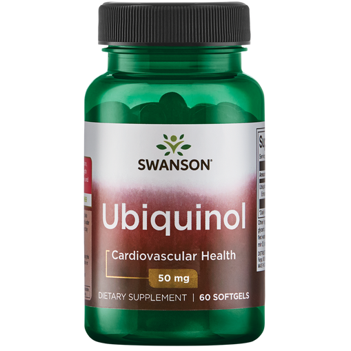 Ultra 100% Pure & Natural Ubiquinol (Kaneka QH®) 50 mg Vitamine e integratori 