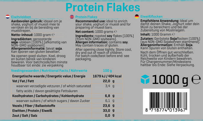 Protein Flakes Nutritional Information 1