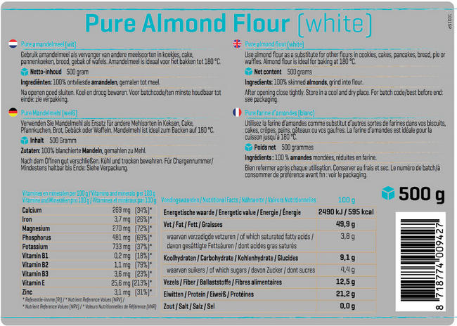 Farine d’amande Nutritional Information 1