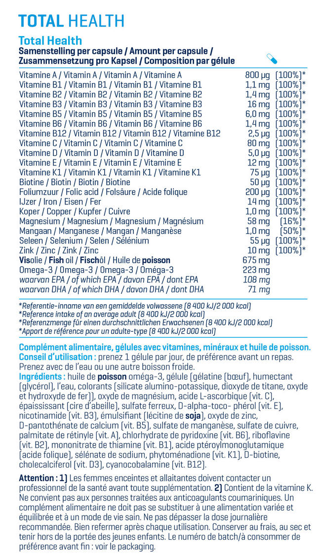 Multi+Omega-3 Nutritional Information 1