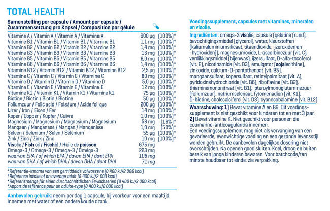 Multi+Omega-3 Nutritional Information 1