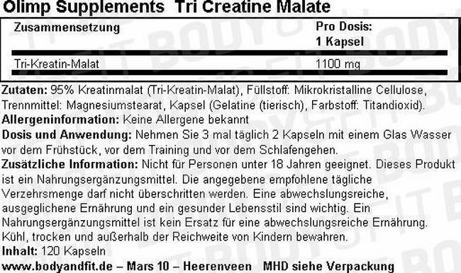 Olimp Supplements Tri Creatine Malat